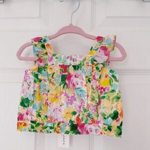 JANIE AND JACK | Floral Print Yellow Set.